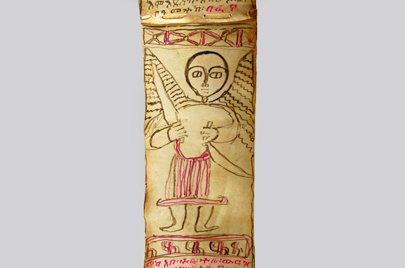 エンジェルの描かれた古い巻物 o_024