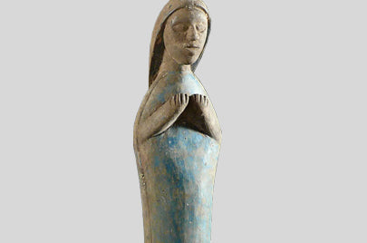 ヌヌマ族 キリスト教のヴァージン像 f_053