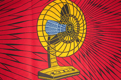 アフリカ コットン生地「扇風機」 o_095