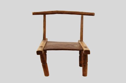 バウレ族 まがりくねった椅子 as_13