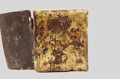 エチオピア 鉄で作られた古いイコン as_15