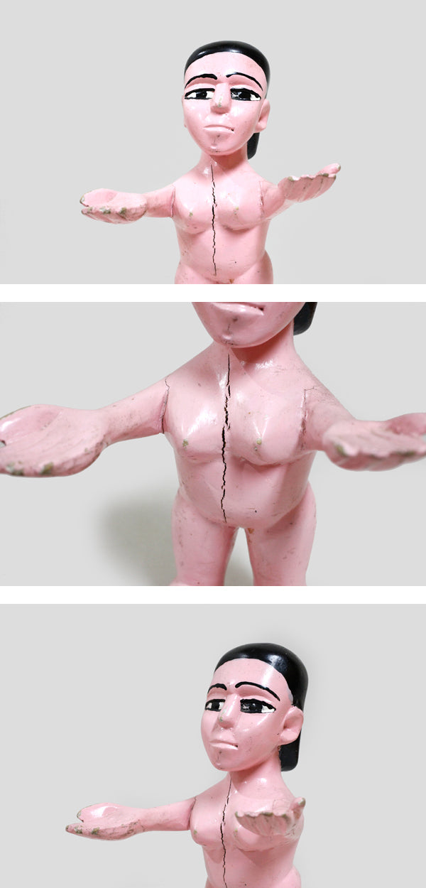 エウェ族 手のひらを上にするマミワタ像 f_117