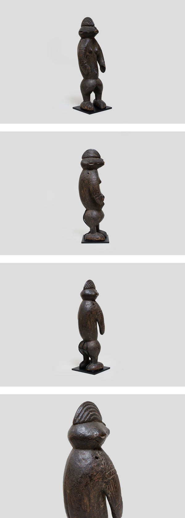 グバリ族 土偶の木像 f_124