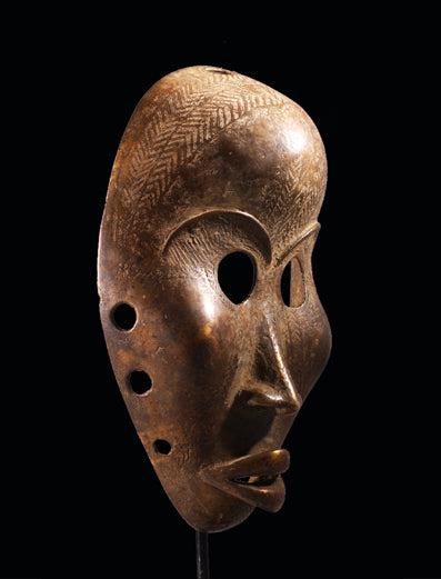 ダン族 鈍い光沢のブロンズマスク m_047