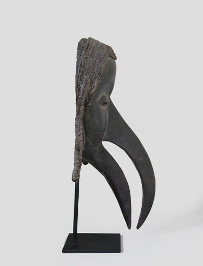 ダン族 人と鳥の融合マスク m_056