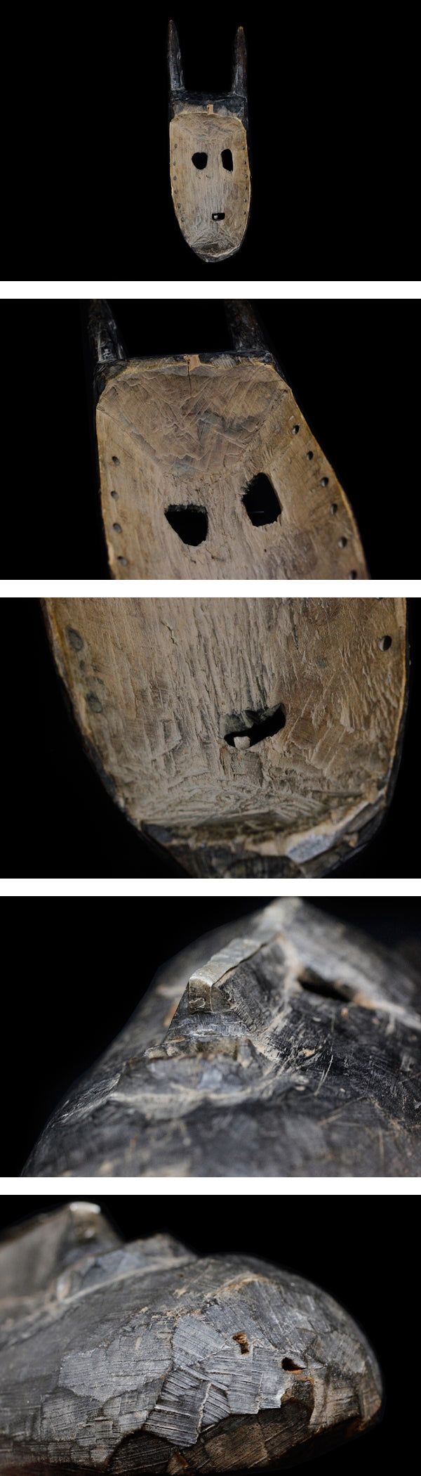 スクマ族 角のある黒いマスク m_068