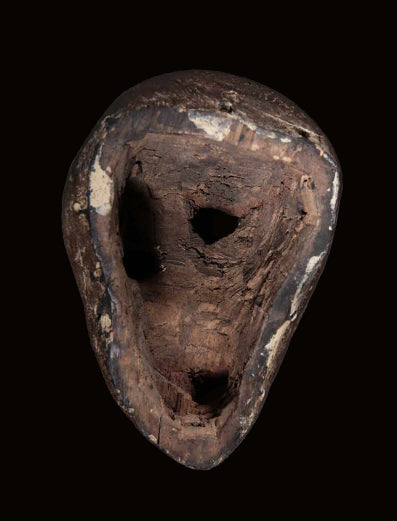 エウェ族 ねじれてまがった病気のマスク m_088