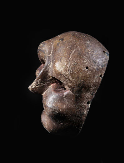 エウェ族 ねじれてまがった病気のマスク m_088