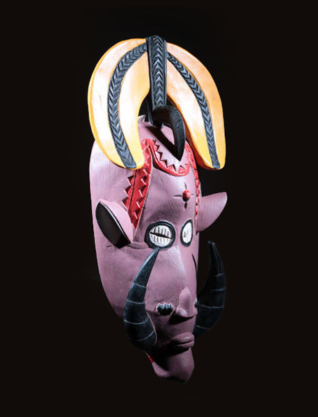 セヌフォ族 現代アーティストの彩色マスク m_109