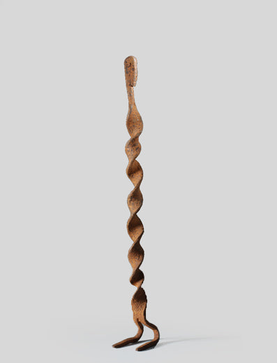 ドゴン族 螺旋で祈る鉄の像 o_066