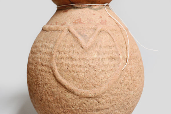 ニジェール シンボルのあるブラ壺 o_145