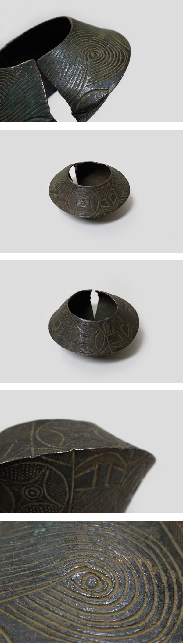 ヌぺ族 文様のブレスレット o_193