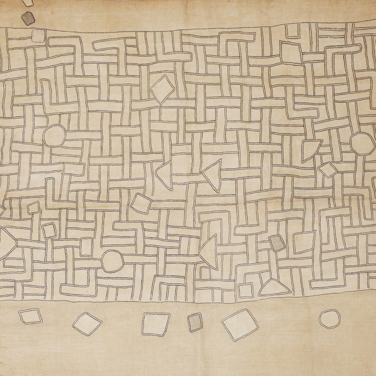 クバ ○◇□のクバ布 c_029 – AFRICAN WEB SHOP ン・マ