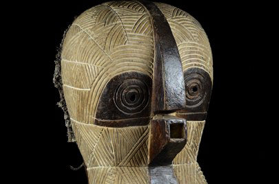 ソンゲ族　フクロウを模したキフェべマスク　m_106