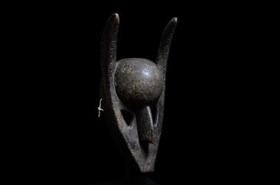 バマナ族　コレ結社の儀式マスク　m_123