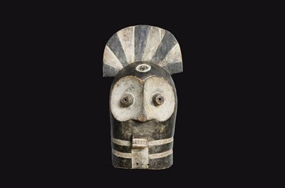 ベンべ族　フクロウのマスク　m_004