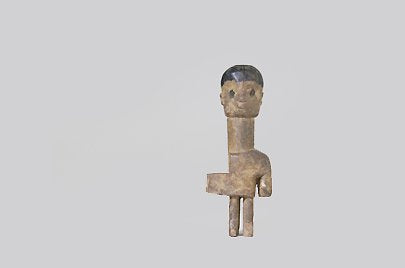 アダン族 かわいい子供の木像 f_010