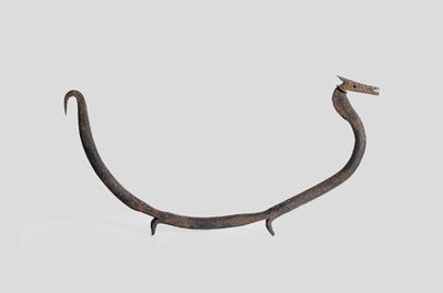 バマナ族　竜の姿をしたトカゲの鉄像　o_071