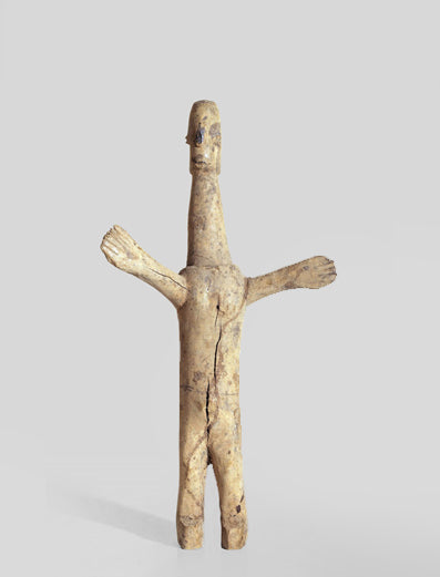 ロビ族　特異なフォルムを持つ木像　f_038