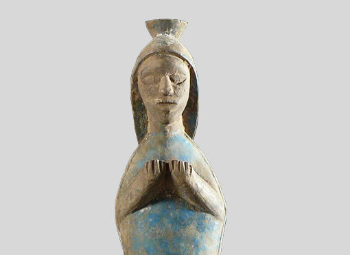 ヌヌマ族　キリスト教のヴァージン像　f_053