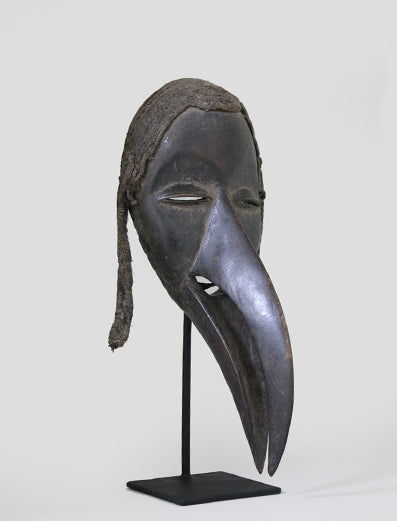 ダン族　人と鳥の融合マスク　m_056