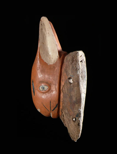 バウレ族　宮崎アニメにでてる感じの子羊のマスク　m_077