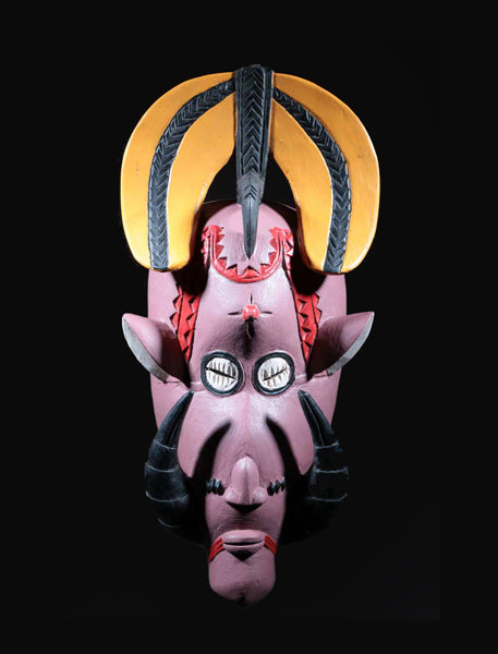 セヌフォ族　現代アーティストの彩色マスク　m_109