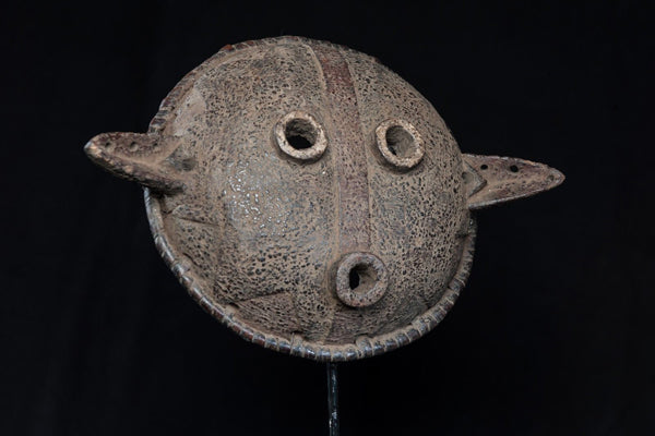 モシ族　森の精霊とされる丸いマスク　m_113