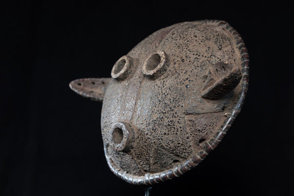 モシ族　森の精霊とされる丸いマスク　m_113