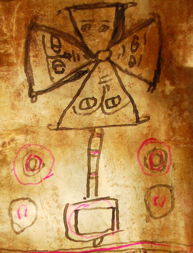 エンジェルの描かれた古い巻物　o_024