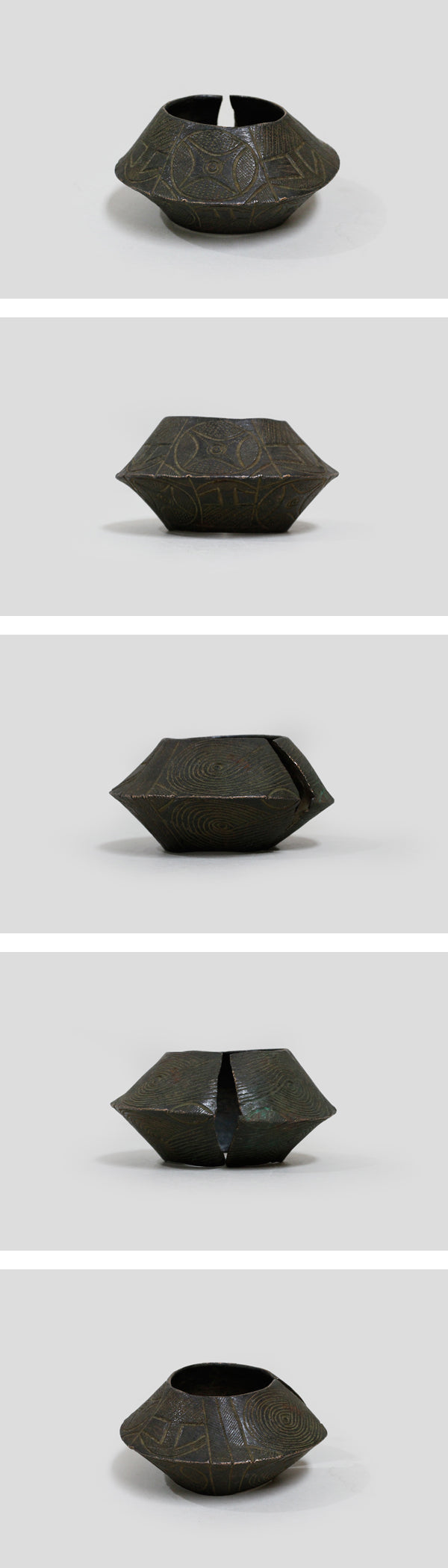 ヌぺ族　文様のブレスレット　o_193