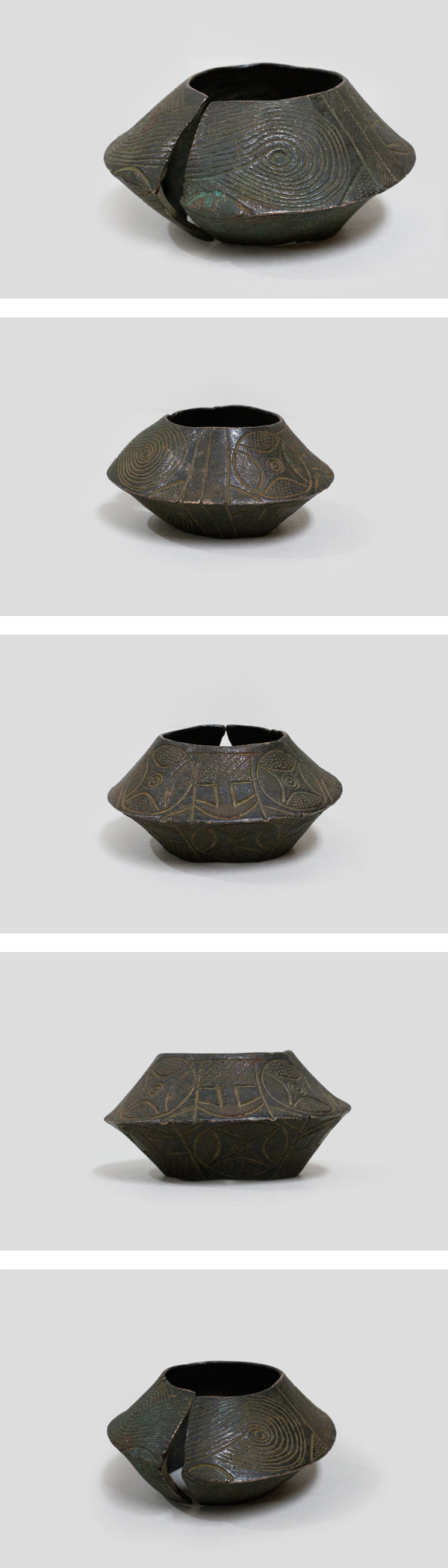 ヌぺ族　文様のブレスレット　o_193